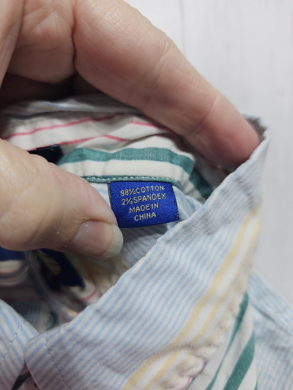 Reyn Spooner Phil Edwards Striped Cotton Popover Shirt Men's Size Medium. - Picture 8 of 11
